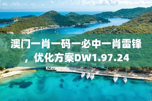 澳门一肖一码一必中一肖雷锋，优化方案DW1.97.24