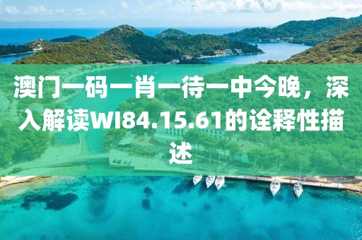 澳门一码一肖一待一中今晚，深入解读WI84.15.61的诠释性描述