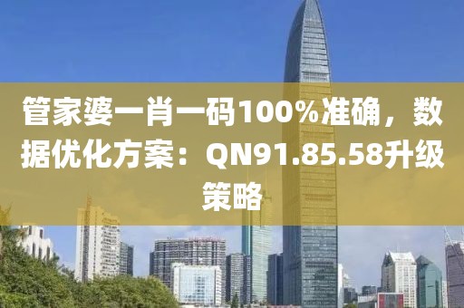 管家婆一肖一码100%准确，数据优化方案：QN91.85.58升级策略