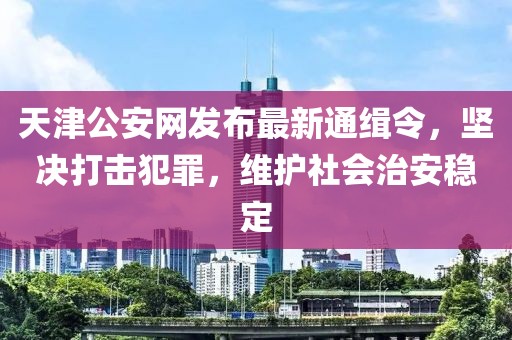 天津公安网发布最新通缉令，坚决打击犯罪，维护社会治安稳定