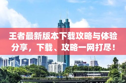 王者最新版本下载攻略与体验分享，下载、攻略一网打尽！