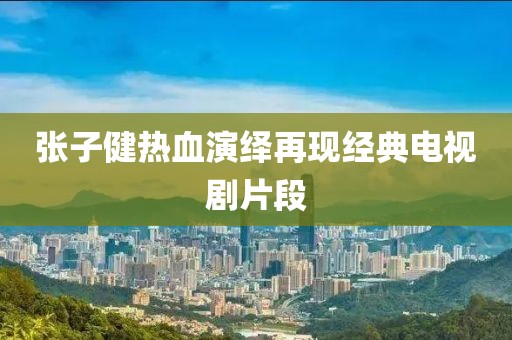张子健热血演绎再现经典电视剧片段