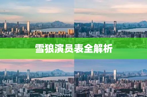 雪狼演员表全解析