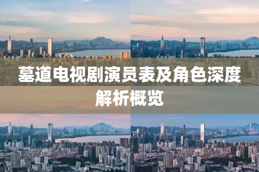 墓道电视剧演员表及角色深度解析概览