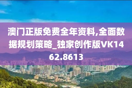 澳门正版免费全年资料,全面数据规划策略_独家创作版VK1462.8613