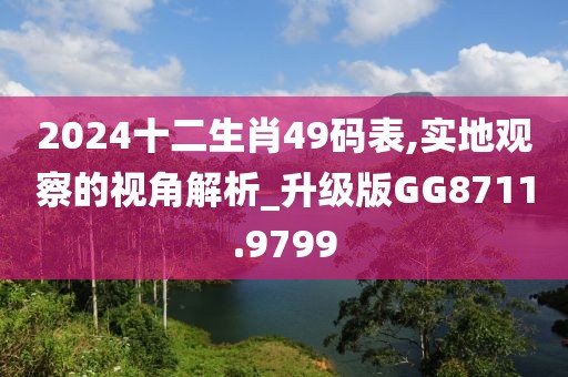 2024十二生肖49码表,实地观察的视角解析_升级版GG8711.9799